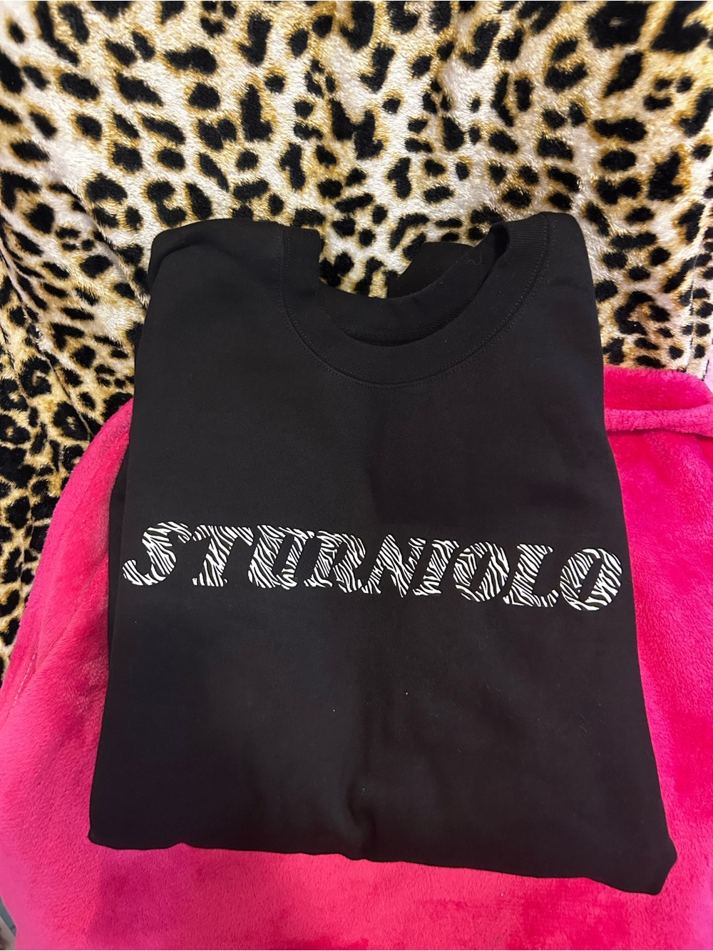 Sturniolo Triplets let’s trip black zebra crew neck for 6 million drop 2024 tour
